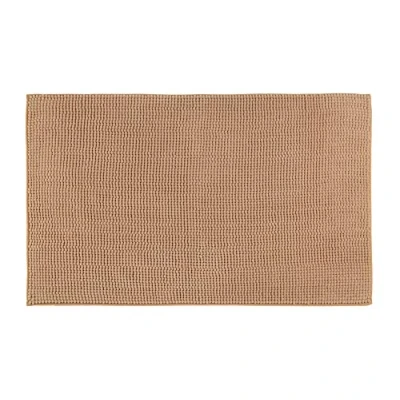 Imagen de Gözze Alfombrilla de baño antideslizante, muy suave, microfibra, 70 x 120 cm Castaña