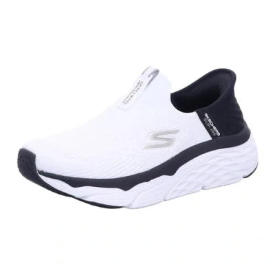 Imagen de Skechers MAX Cushioning Smooth, Zapatillas Mujer, White/Black, 40 EU