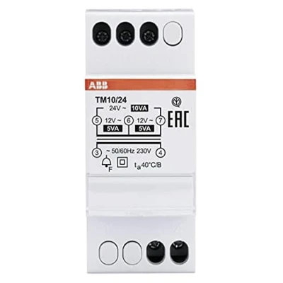 Imagen de interruptor dispositivo modular, transformador de tensión para timbres TM10/24V (referencia: 2CSM228725R0802)