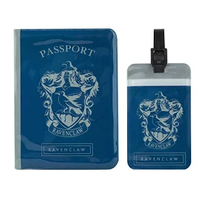 Imagen de Cinereplicas Harry Potter Etiqueta de equipaje y funda pasaporte Ravenclaw Licencia Oficial