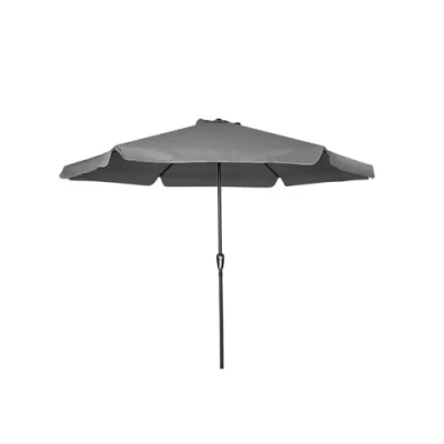 Imagen de Acomoda Textil Sombrilla de Jardín con Faldón Protector y Forro Anti UV para Exterior. Parasol Aluminio Estable Manivela, Toldo Octogonal 3 M Ø Terraza Patio. (Antracita)
