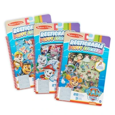 Imagen de Melissa &amp; Doug Paw Patrol Patrulla Canina Pegatinas hinchables y reutilizables Juego de 3 Escenas para rellenar