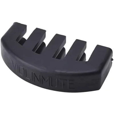Imagen de silenciador de goma, violín Rubber 4/4 Practice Mute for Violin Negro