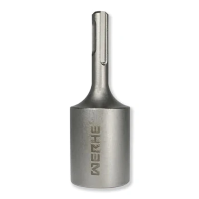 Imagen de WERHE® 25,5 x 35,5 100 mm clavador profesional para insertar picas de tierra profundas Jack Hammer Picket Post Driver SDS Plus