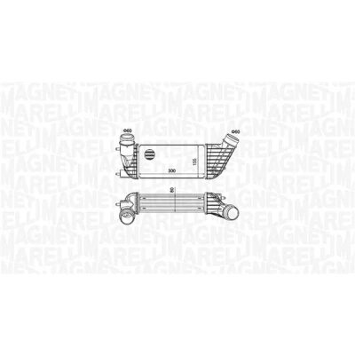 Imagen de MAGNETI MARELLI 351319204260 Intercooler FIAT: Scudo II Furgón, II, Ulysse PEUGEOT: Expert Tepee, 807, Furgón