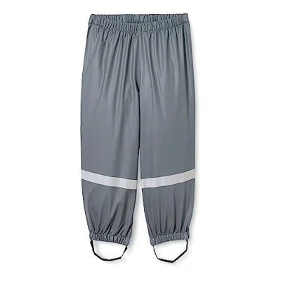 Imagen de Playshoes Barro, Peto de Lluvia, sin Forro Impermeables y Cortavientos, Pantalones Gris Oscuro, 98 Unisex niños