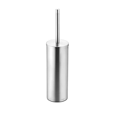 Imagen de COSMIC Escobillero Baño Suelo Acabado INOX Mate Ideal para Baños, Lavabos y Aseos Medidas 9,2 x 9,4 38,6 cm