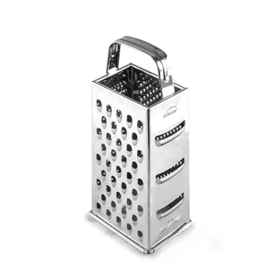 Imagen de Lacor 60305 Rallador 6 en 1, Robusto y Resistente, Apto Para Lavavajillas, Rallar Todo Tipo de Alimentos, 4 Caras, Asa Ergonómica, Acero Inoxidable 18/10, Altura 23 cm, Peso 160 g