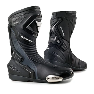 Imagen de Botas Shima Rsx 6, de Piel, Hombre, Vintage Retro, para Conducir Moto en Carretera, negro, 44
