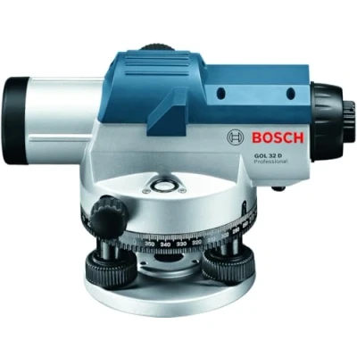 Imagen de Bosch Professional Nivel Óptico GOL 32 D (aumento 32x, unidad de medida: 360 grados, alcance: hasta 120 m, en maletín transporte)