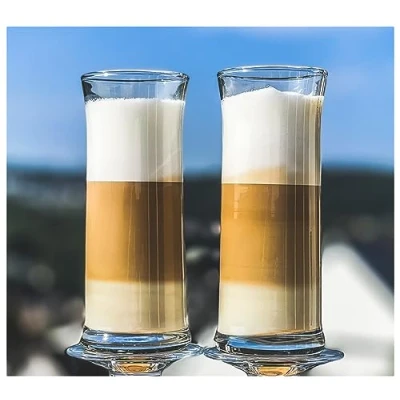 Imagen de Topkapi 250.622 2 vasos de café helado Verano │ con leche, batido, frappe vasos, para latte macchiato, 300 ml, altura 15,7 cm