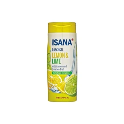 Imagen de ISANA Gel de ducha limón y lima, 300 ml, para todo tipo pieles, con aroma a vegano