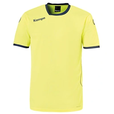 Imagen de Kempa Curve MC Camiseta de Juego, Mujer, Amarillo Fluor/Azul Profundo, XXL