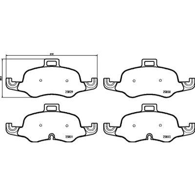 Imagen de BREMBO P 85 160 Juego de pastillas freno PRIME LINE Ring preparado para indicador desgaste sin accesorios AUDI: TT Roadster, Coupé