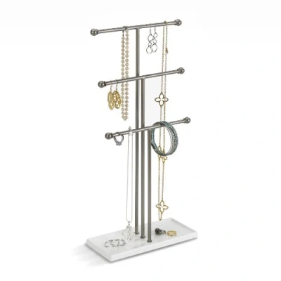 Imagen de Umbra Trigem Soporte de joyería, Acero, Blanco/Níquel metálico