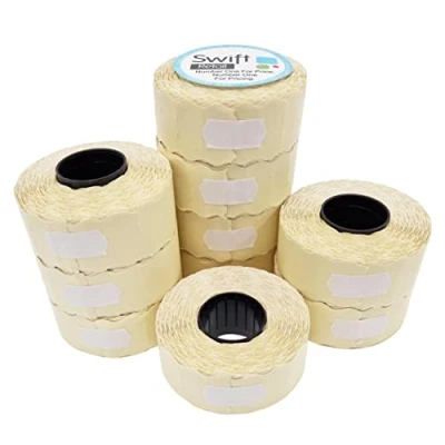 Imagen de Swift 26 x 12 mm etiquetas de pistola precio Blanco Desmontable 20 Rollos 20,000 Labels