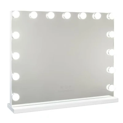 Imagen de Flamingueo Espejo Maquillaje con Luz Tocador 15 Bombillas, de 3 Modos, Control Táctil, Puerto USB,