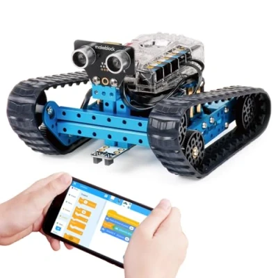 Imagen de Makeblock mBot Ranger Robot Programable de Tanque 3 en 1, Educativo Control Remoto Compatible Scratch/Arduino C Juguete Stem para 10ans+