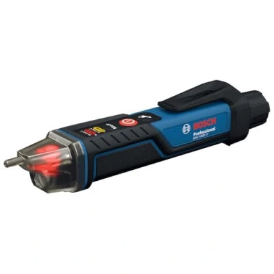 Imagen de Bosch Professional Detector de Voltaje GVD 1000 17 (detección tensión sin contacto, IP67, doble rango 24 1000V AC, linterna integrada, clip para cinturón, CAT IV probado)