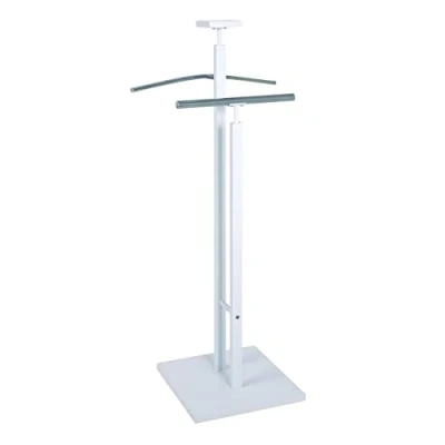 Imagen de HAKU Möbel aparcacoches cromo, blanco, MDF, metal Dim.: AN 33 cm x AL 109 P cm, Estilo: Moderno