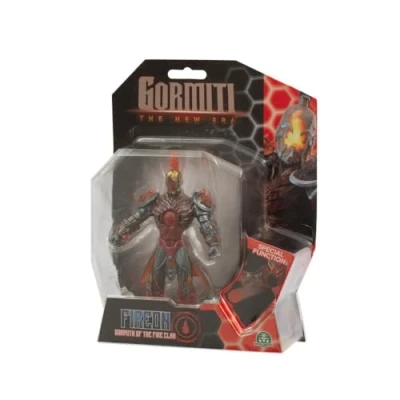 Imagen de Gormiti, Figura articulada de 15 cm, Gormiti con función Ataque, Modelo Fuego Fireon, para niños a Partir 4 años, GRV223, Multicolor
