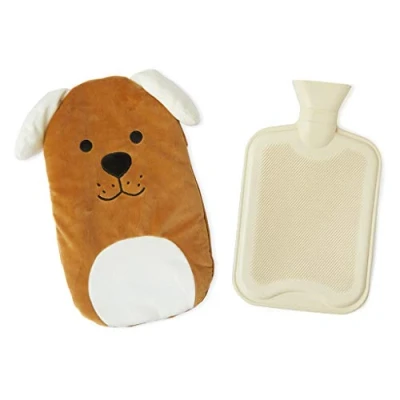 Imagen de Balvi Bolsa agua caliente Woof! Color marron Botella de con cubierta suave en forma