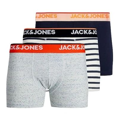 Imagen de Jack &amp; Jones Jacdave 3ER PACK Culotte, Hombre, Talla: Small, Navy blazer navy/light grey melange