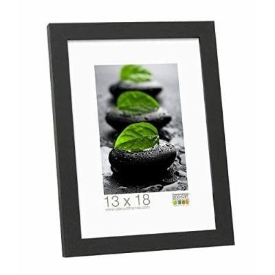 Imagen de Deknudt Frames S44CF2 40.0X60.0 Marco de Fotos (Madera, Fino, 63,5 x 43,5 1,47 cm), Color Negro