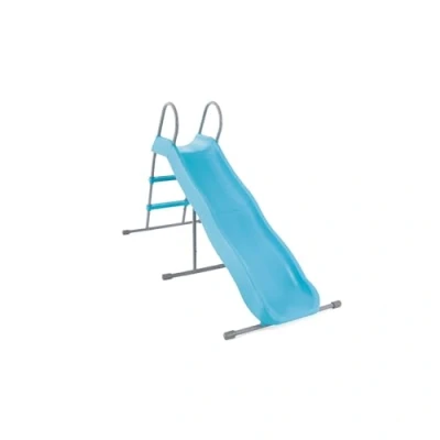 Imagen de Intex Tobogán Infantil, Azul, 84x196x119 cm, 2 escalones, Pata estabilizadora, Estructura de Acero, Superficie Lisa PVC, Toboganes para niños, Juegos Exterior, Juguete 3 10 años (59005)