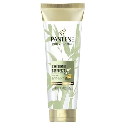 Imagen de Pantene Pro V Miracles Crecimiento con Fuerza Acondicionador Fortificante Para Pelo Seco y Dañado 160ml x6 Biotina Proteínas. Reduce la Caída del