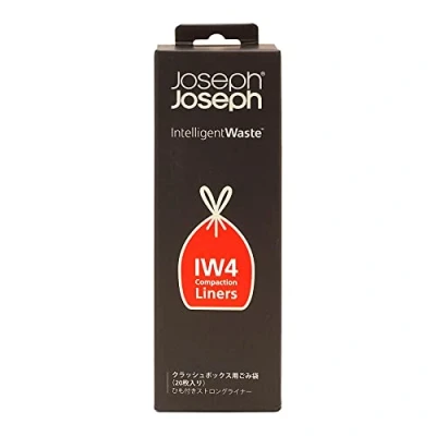 Imagen de Joseph IW4 Bolsas de Basura con Asas para Atar, 50 Litros, Paquete 20, Transparentes