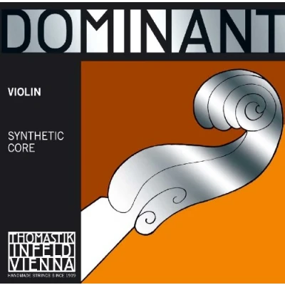 Imagen de Thomastik Cuerdas para violín Dominant alma en nylon, juego 4/4 fuerte con Mi acero