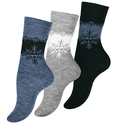 Imagen de 3 Pares Calcetines Mujer Termicos Invierno Otoño Para 39 42