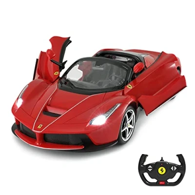 Imagen de RASTAR Ferrari Drifting RC Car 1/14 LaFerrari Aperta Parte superior convertible, puertas abiertas, luces de trabajo, regalos para niños y