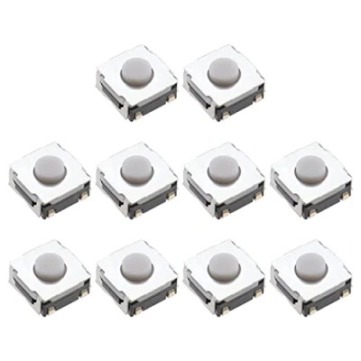 Imagen de VGOL 10 botones remotos de repuesto compatibles con Renault Clio Kangoo Megane Modus Twingo Traffic Master mando a distancia llavero micro interruptor botón