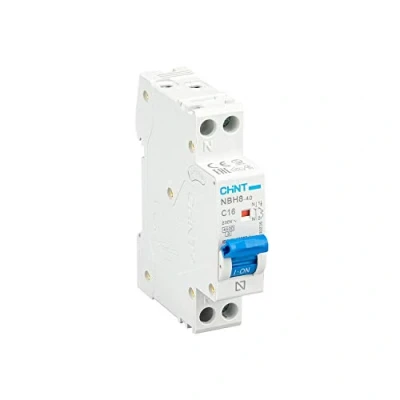 Imagen de CHINT Interruptor Automatico Magnetotermico Gama UB 1P 3P 4P Domestica Curva C (1P+N, 16A)