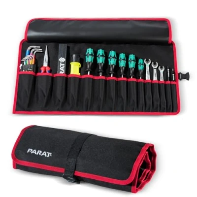 Imagen de PARAT Basic Roll Up 5990828991 Bolsa para herramientas (15 compartimentos, nailon, con cierre, 67 x 33 0,5 cm), negro