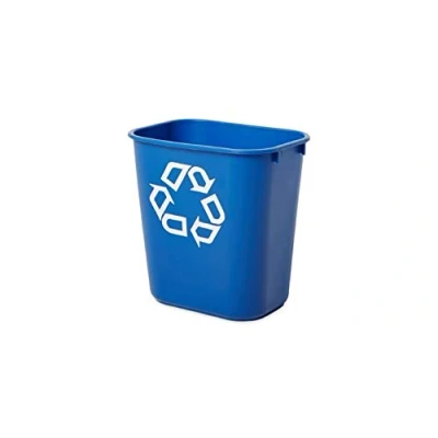 Imagen de Rubbermaid Commercial Products 2956 73 BLU Cubo de Basura, Capacidad 26.6 L, Azul