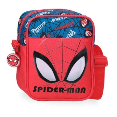 Imagen de Joumma Marvel Spiderman Authentic Bandolera Rojo 15x20x6 cms Poliéster L