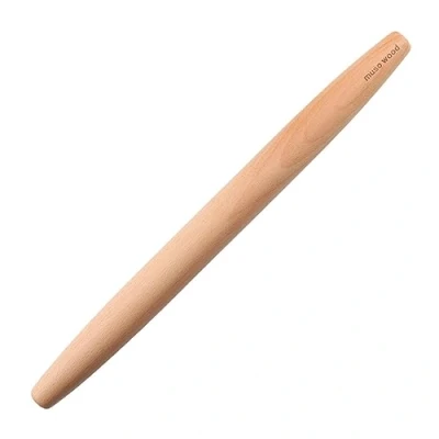 Imagen de Muso Wood rodillo francés de madera para hornear, cónico haya fondant, corteza, galletas, pastelería (francés, 15.75 pulgadas)
