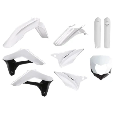 Imagen de Polisport 90857 Kit de Réplicas Plásticas Enduro para los que buscan la calidad OEM motocicletas Sherco en color blanco