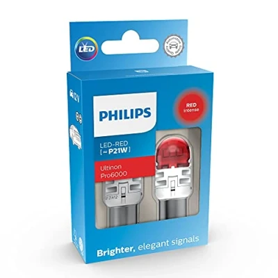 Imagen de Philips Ultinon Pro6000 LED foco de señalización para automóvil (P21W red), Versión anterior