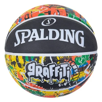 Imagen de Spalding Rainbow Graffiti Sz7 Rubber Basketball, Arco Iris