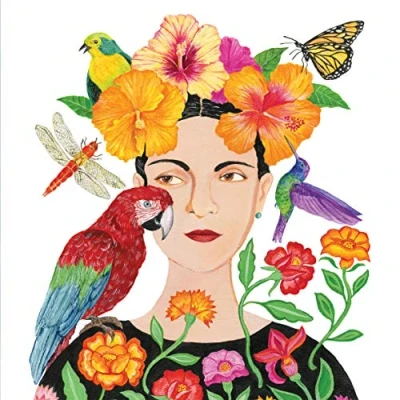 Imagen de 20 servilletas de mujer natural con loro y flores, primavera verano decoración mesa 33 x cm