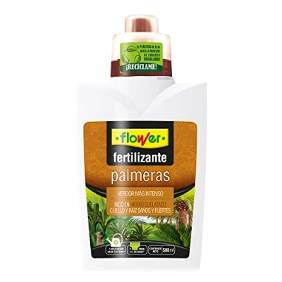 Imagen de Flower Fertilizante Líquido Palmeras 500ml Prevención Podredumbre Hierro Quelatado Aplicación 7/15 Días 10x6.2x19cm, Abono Flower, Coco, Kikuyu, Orquídeas