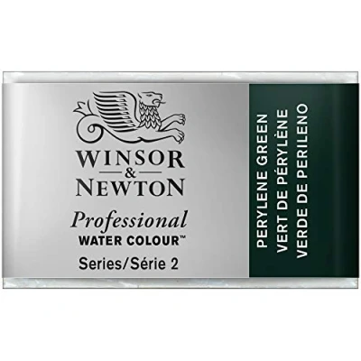 Imagen de Winsor &amp; Newton Acuarela Profesional Pintura De Acuarela, Alta Luminosidad, Resistente a la Luz, Calidad Archivo, Godet, Color Verde Perileno