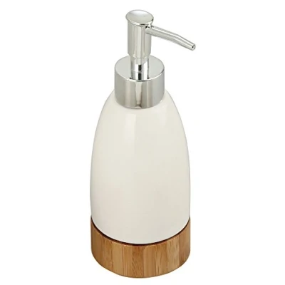 Imagen de MSV Distribuidor DE JABON Tallinn, Blanco/Madera, Ø 7 x 19,3