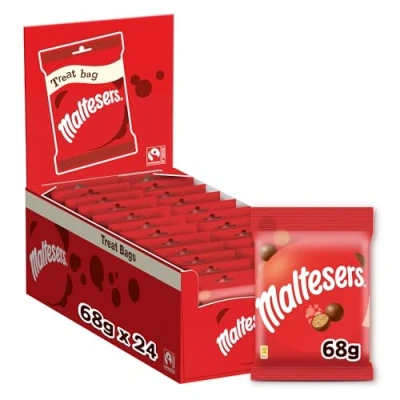 Imagen de Maltesers Snack en Bolitas de leche Malteada recubiertas Chocolate con (68g)
