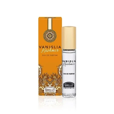 Imagen de Helan, Vainilla Cachemira, Perfume de Mujer Eau Parfum, para la Piel del Cuerpo, Fragancia Realzada por el Sándalo y Suave Vetiver Haitiano, 10 ml Made in Italy