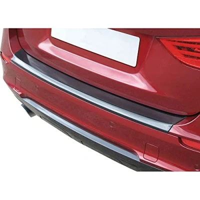 Imagen de Protector del Parachoques Trasero ABS Compatible con Citroën Berlingo Multispace/Peugeot Rifter/Opel Combo Tour (MPV) 2018 Aspecto Carbono &#039;Ribbed&#039;